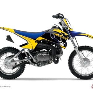 Kit Deco Moto Cross Vintage Yamaha TTR 110 Jaune 2008-2023