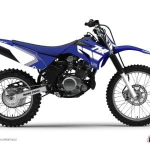 Kit Deco Moto Cross Vintage Yamaha TTR 125 Bleu 2000-2007