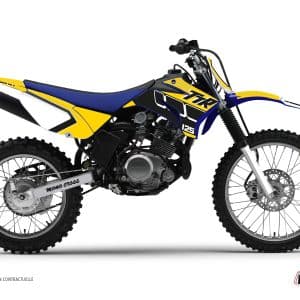 Kit Deco Moto Cross Vintage Yamaha TTR 125 Jaune 2008-2022