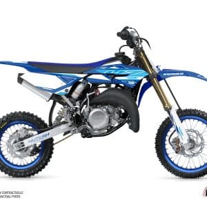 Kit Deco Moto Cross Outline Yamaha 65 YZ Bleu 2018-2023