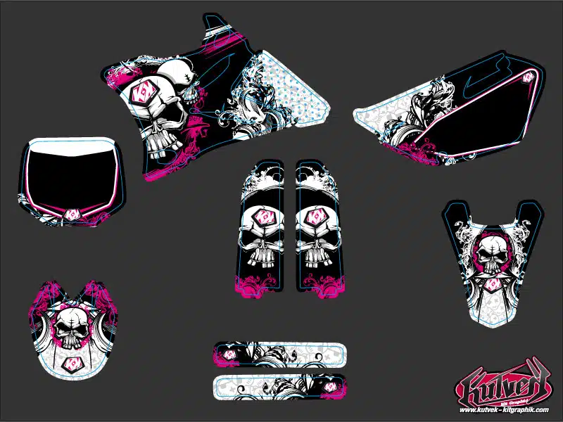 Kit Deco Moto Cross Trash Yamaha 85 YZ Rose – Image 2