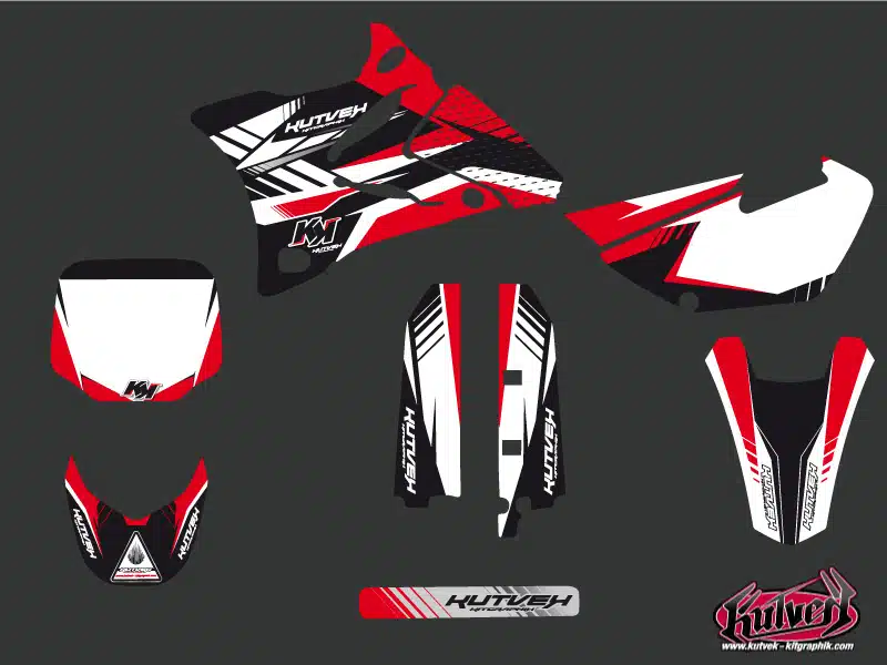 Kit Deco Moto Cross Pulsar Yamaha 85 YZ Rouge – Image 2