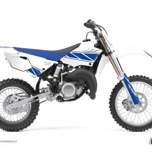 Kit Deco Moto Cross Replica Yamaha 85 YZ Blanc Bleu 2019-2021