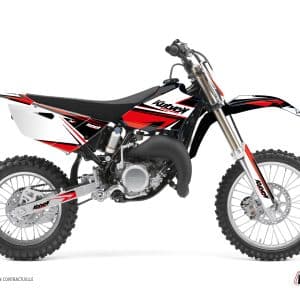 Kit Deco Moto Cross Stage Yamaha 85 YZ Noir Rouge 2019-2021