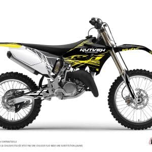 Kit Deco Moto Cross Eraser Fluo Yamaha 125 YZ Jaune 1989-1990