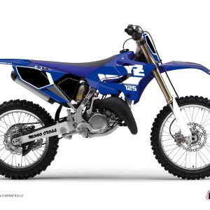 Kit Deco Moto Cross Vintage Yamaha 125 YZ Bleu 1989-1990