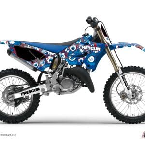 Kit Deco Moto Cross Freegun Eyed Yamaha 125 YZ Rouge 1989-1990