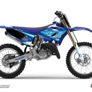 Kit Deco Moto Cross Outline Yamaha 125 YZ Bleu 1989-1990