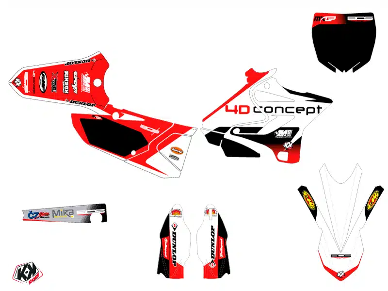 Kit Deco Moto Cross Replica BOS Yamaha 125 YZ 1991 – Image 2