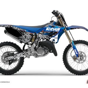 Kit Deco Moto Cross Predator Yamaha 125 YZ Noir Bleu 1993-1995