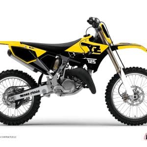 Kit Deco Moto Cross Vintage Yamaha 125 YZ Jaune 2005