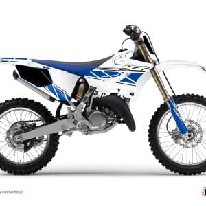 Kit Deco Moto Cross Replica Yamaha 125 YZ Blanc Bleu 2022-2023