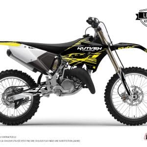 Kit Deco Moto Cross Eraser Fluo Yamaha 250 YZ Jaune LIGHT 1986-1987