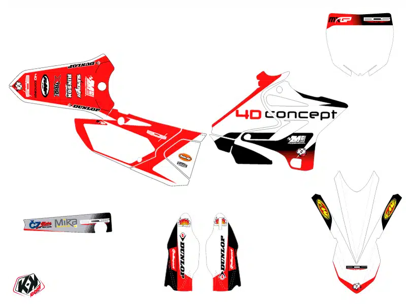 Kit Deco Moto Cross Replica BOS Yamaha 250 YZ 1990 – Image 2