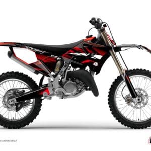 Kit Deco Moto Cross Techno Yamaha 250 YZ Rouge 1990