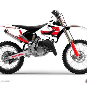 Kit Deco Moto Cross Vintage Yamaha 250 YZ Rouge 2015-2020