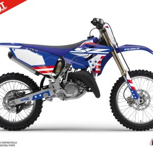 Kit Deco Moto Cross Patriot Yamaha 250 YZ Bleu 2015-2020