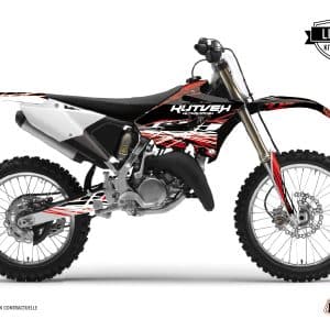 Kit Deco Moto Cross Eraser Yamaha 250 YZ Rouge Blanc LIGHT 2022-2023