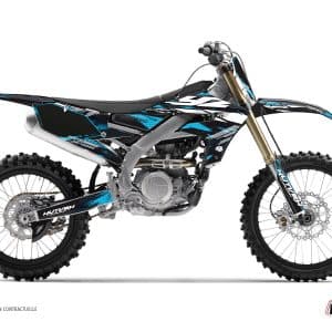 Kit Deco Moto Cross Techno Yamaha 250 YZF Bleu 2003