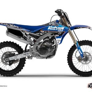 Kit Deco Moto Cross Predator Yamaha 250 YZF Noir Bleu 2003