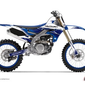 Kit Deco Moto Cross Stripe Yamaha 250 YZF Bleu Nuit 2006-2008