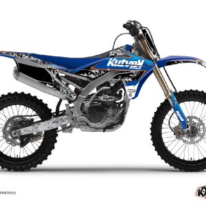 Kit Deco Moto Cross Predator Yamaha 250 YZF Noir Bleu 2009