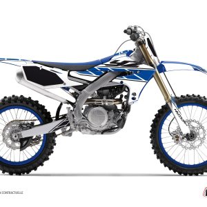 Kit Deco Moto Cross Replica Yamaha 250 YZF Blanc Bleu 2009
