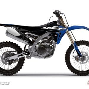 Kit Deco Moto Cross Halftone Yamaha 450 YZF Noir Bleu 2003