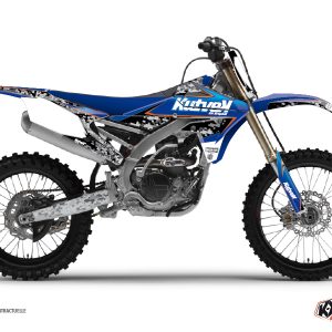Kit Deco Moto Cross Predator Yamaha 450 YZF Noir Bleu 2003