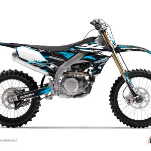 Kit Deco Moto Cross Techno Yamaha 450 YZF Bleu 2009