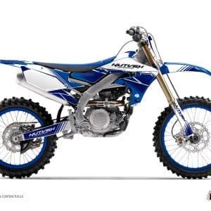 Kit Deco Moto Cross Stripe Yamaha 450 YZF Bleu Nuit 2009