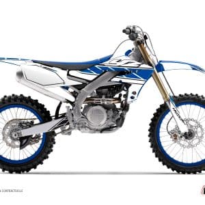 Kit Deco Moto Cross Replica Yamaha 450 YZF Blanc Bleu 2010-2013