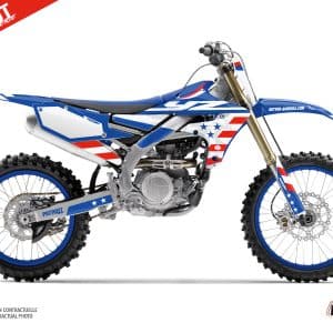 Kit Deco Moto Cross Patriot Yamaha 450 YZF Bleu 2010-2013
