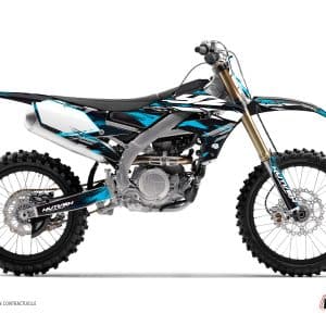 Kit Deco Moto Cross Techno Yamaha 450 YZF Bleu 2014-2017