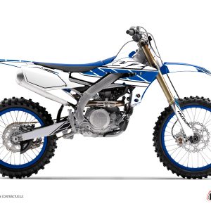 Kit Deco Moto Cross Replica Yamaha 450 YZF Blanc Bleu