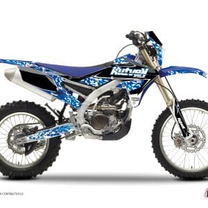 Kit Deco Moto Cross Predator Yamaha 250 WRF Bleu 2005