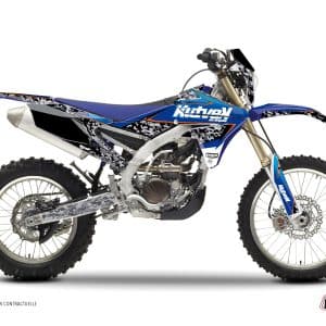 Kit Deco Moto Cross Predator Yamaha 250 WRF Noir Bleu 2020-2023