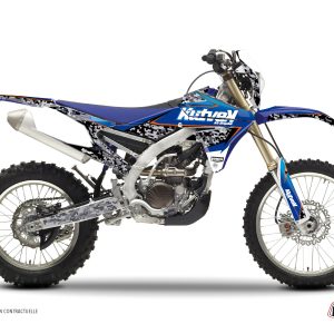 Kit Deco Moto Cross Predator Yamaha 450 WRF Noir Bleu 2003-2004