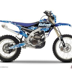 Kit Deco Moto Cross Predator Yamaha 450 WRF Bleu 2007-2011