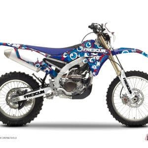 Kit Deco Moto Cross Freegun Eyed Yamaha 450 WRF Rouge 2007-2011