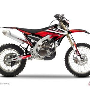 Kit Deco Moto Cross Stage Yamaha 450 WRF Noir Rouge 2012-2015