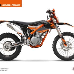 Kit Deco Moto Cross Gravity KTM 250 FREERIDE Orange 2017