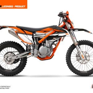 Kit Deco Moto Cross Rift KTM 250 FREERIDE Noir Orange 2017