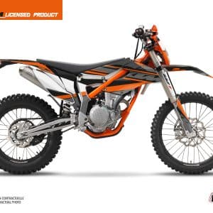 Kit Deco Moto Cross Breakout KTM 250 FREERIDE Noir Orange 2017
