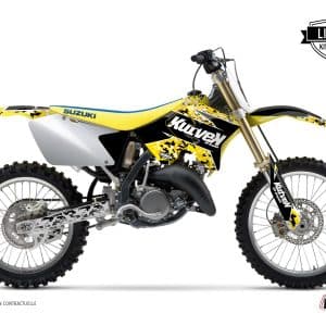 Kit Deco Moto Cross Predator Suzuki 250 RM Noir Jaune LIGHT 2003