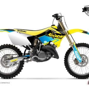 Kit Deco Moto Cross Stage Suzuki 250 RM Jaune Bleu LIGHT 2003