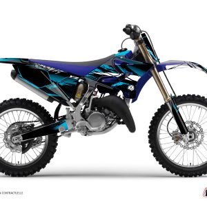 Kit Deco Moto Cross Techno Yamaha 125 YZ Bleu 1986-1988