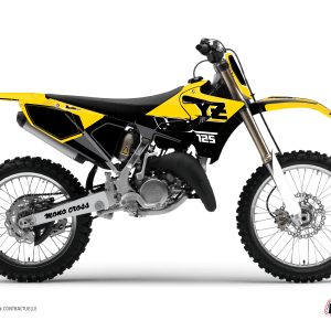 Kit Deco Moto Cross Vintage Yamaha 125 YZ Jaune 1999-2001