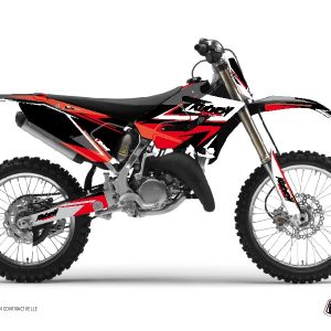Kit Deco Moto Cross Stage Yamaha 125 YZ Noir Rouge 1999-2001