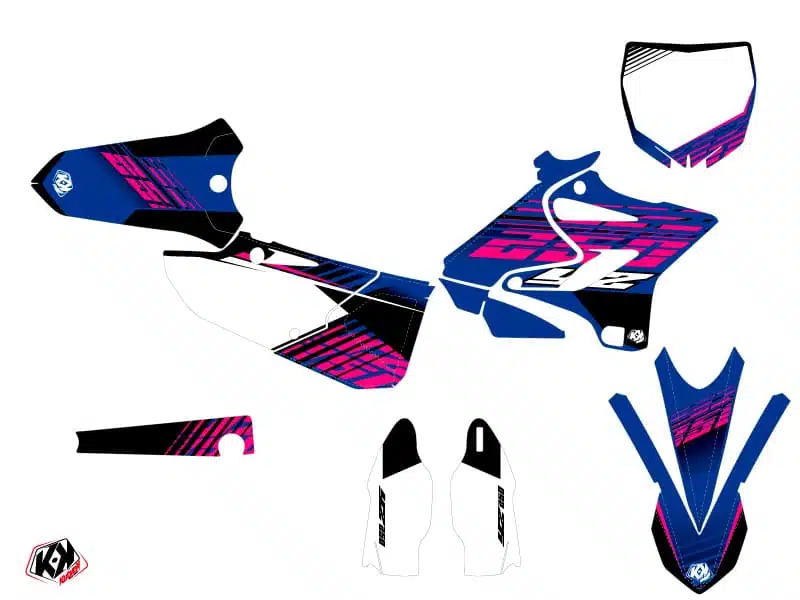 Kit Deco Moto Cross Flow Yamaha 250 YZ Rose 1992 – Image 2